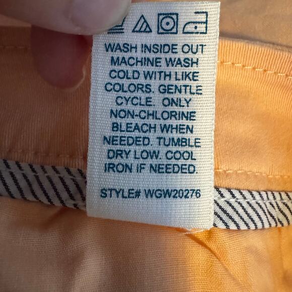 Market & Spruce Madison Chino Shorts Coral NWT Size 16 Mid Rise Stretch - Picture 6 of 8